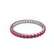3 - Audrey 2.00 mm Ruby U Prong Eternity Band 