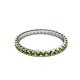 3 - Audrey 2.00 mm Peridot U Prong Eternity Band 