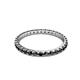 3 - Audrey 2.00 mm Black Diamond U Prong Eternity Band 