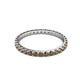 3 - Audrey 2.00 mm Smoky Quartz U Prong Eternity Band 
