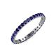 4 - Audrey 2.00 mm Blue Sapphire U Prong Eternity Band 