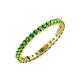 4 - Audrey 2.00 mm Green Garnet U Prong Eternity Band 