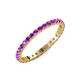 4 - Audrey 2.00 mm Amethyst U Prong Eternity Band 