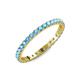 4 - Audrey 2.00 mm Blue Topaz U Prong Eternity Band 