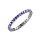 4 - Audrey 2.00 mm Iolite U Prong Eternity Band 
