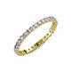 4 - Audrey 2.00 mm Diamond U Prong Eternity Band 