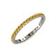 4 - Audrey 2.00 mm Citrine U Prong Eternity Band 