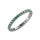 4 - Audrey 2.00 mm Lab Created Alexandrite U Prong Eternity Band 