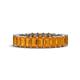 1 - Kerry 5x3 mm Emerald Cut Citrine Side Gallery Work Eternity Band 