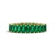 1 - Kerry 5x3 mm Emerald Cut Emerald Side Gallery Work Eternity Band 