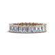 1 - Kerry 5x3 mm Emerald Cut Lab Grown Diamond Side Gallery Work Eternity Band 