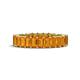 1 - Kerry 5x3 mm Emerald Cut Citrine Side Gallery Work Eternity Band 
