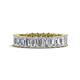 1 - Kerry 5x3 mm Emerald Cut Lab Grown Diamond Side Gallery Work Eternity Band 