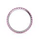 5 - Audrey 2.00 mm Pink Sapphire U Prong Eternity Band 