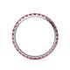 5 - Audrey 2.00 mm Rhodolite Garnet U Prong Eternity Band 