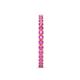 6 - Audrey 2.00 mm Pink Sapphire U Prong Eternity Band 