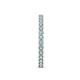 6 - Audrey 2.00 mm Aquamarine U Prong Eternity Band 
