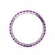 5 - Audrey 2.00 mm Amethyst U Prong Eternity Band 