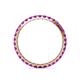 5 - Audrey 2.00 mm Amethyst U Prong Eternity Band 