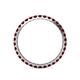 5 - Audrey 2.00 mm Red Garnet U Prong Eternity Band 