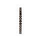 6 - Audrey 2.00 mm Black Diamond U Prong Eternity Band 