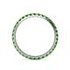 5 - Audrey 2.00 mm Green Garnet U Prong Eternity Band 