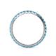 5 - Audrey 2.00 mm Blue Topaz U Prong Eternity Band 