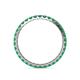 5 - Audrey 2.00 mm Emerald U Prong Eternity Band 