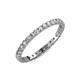4 - Audrey 2.00 mm Lab Grown Diamond U Prong Eternity Band 