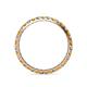 5 - Audrey 2.00 mm Citrine and Diamond U Prong Eternity Band 