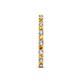 6 - Audrey 2.00 mm Citrine and Diamond U Prong Eternity Band 