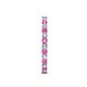 6 - Audrey 2.00 mm Pink Sapphire and Diamond U Prong Eternity Band 