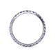 5 - Audrey 2.00 mm Tanzanite and Diamond U Prong Eternity Band 