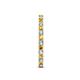 6 - Audrey 2.00 mm Citrine and Diamond U Prong Eternity Band 
