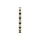 6 - Audrey 2.00 mm Smoky Quartz and Diamond U Prong Eternity Band 