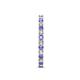 6 - Audrey 2.00 mm Tanzanite and Diamond U Prong Eternity Band 