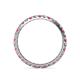 5 - Audrey 2.00 mm Pink Tourmaline and Diamond U Prong Eternity Band 