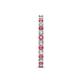 6 - Audrey 2.00 mm Pink Tourmaline and Diamond U Prong Eternity Band 
