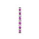 6 - Audrey 2.00 mm Amethyst and Diamond U Prong Eternity Band 
