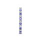 6 - Audrey 2.00 mm Tanzanite and Lab Grown Diamond U Prong Eternity Band 