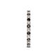 6 - Audrey 2.00 mm Black and White Lab Grown Diamond U Prong Eternity Band 