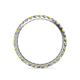5 - Audrey 2.00 mm Yellow and White Lab Grown Diamond U Prong Eternity Band 