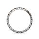 5 - Audrey 2.00 mm Smoky Quartz and Lab Grown Diamond U Prong Eternity Band 