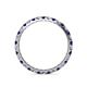 5 - Audrey 2.00 mm Blue Sapphire and Lab Grown Diamond U Prong Eternity Band 