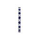 6 - Audrey 2.00 mm Blue Sapphire and Lab Grown Diamond U Prong Eternity Band 