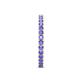 6 - Audrey 2.40 mm Tanzanite U Prong Eternity Band 