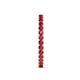 6 - Audrey 2.40 mm Ruby U Prong Eternity Band 