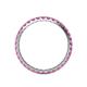 5 - Audrey 2.40 mm Pink Sapphire U Prong Eternity Band 