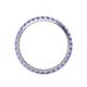 5 - Audrey 2.40 mm Tanzanite U Prong Eternity Band 