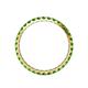 5 - Audrey 2.40 mm Green Garnet U Prong Eternity Band 